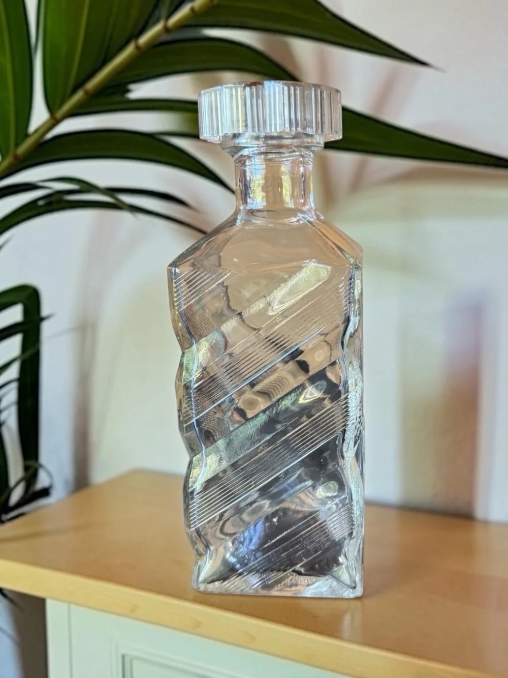 Vintage I.W. Harper Kentucky Bourbon Glass Decanter Bottle | Retro Barware